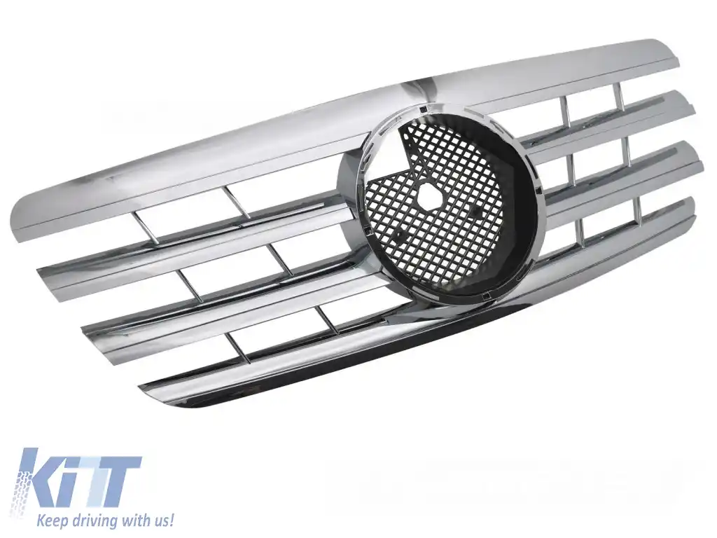 GRILĂ SPORT CHROME potrivită pentru MERCEDES W210 99-02 / S210 99-03