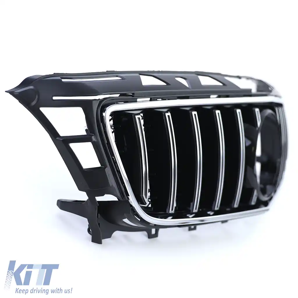 Grilă sport crom neagră potrivită pentru Mercedes CLS C218 X218 pre-facelift 11-14-image-6198181