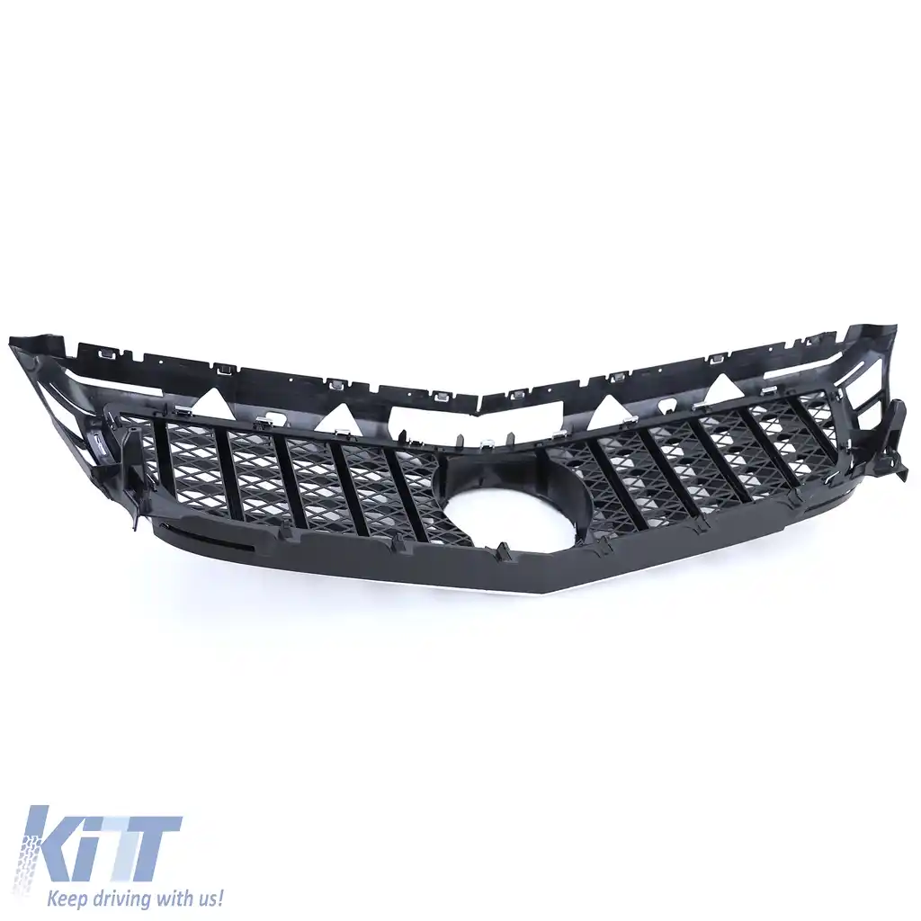 Grilă sport crom neagră potrivită pentru Mercedes CLS C218 X218 pre-facelift 11-14-image-6198183