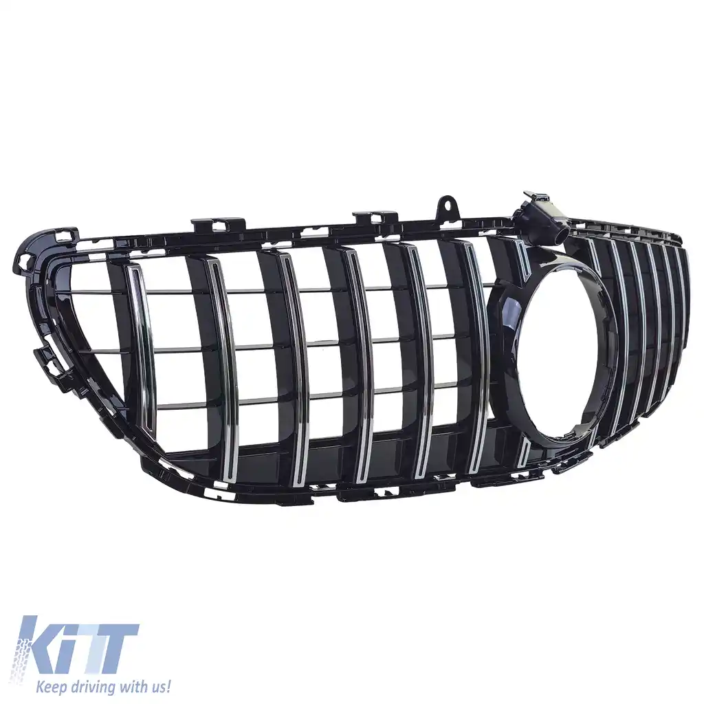 Grilă sport crom neagră potrivită pentru Mercedes CLS C218 X218 Facelift 14-18-image-6200144