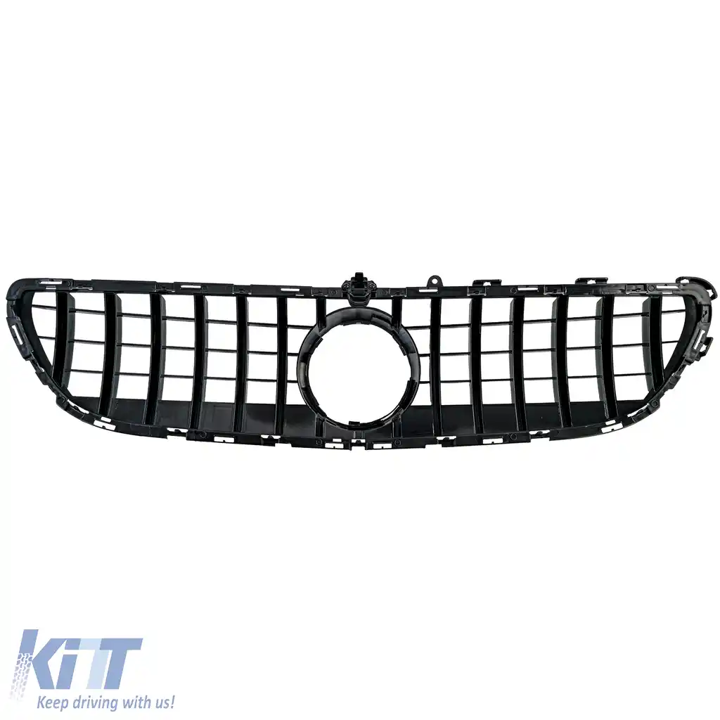 Grilă sport crom neagră potrivită pentru Mercedes CLS C218 X218 Facelift 14-18-image-6200146
