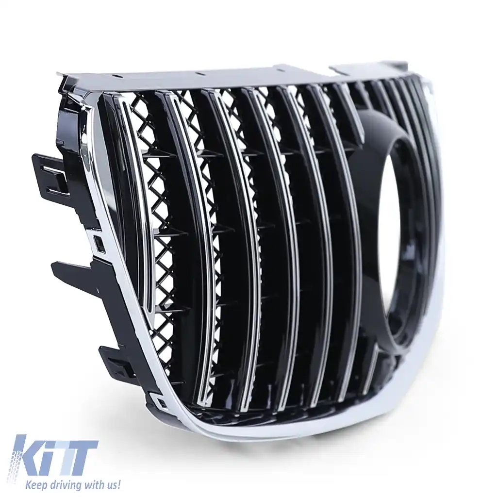 Grilă sport crom negru lucios, potrivită pentru Mercedes V-Class W447 14-19-image-6257475