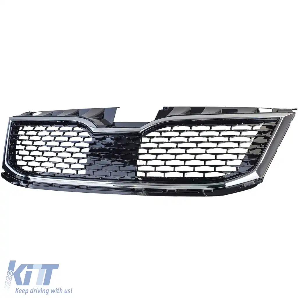 Grilă sport crom negru potrivită pentru Skoda Octavia 5E Facelift 17-20-image-6204843