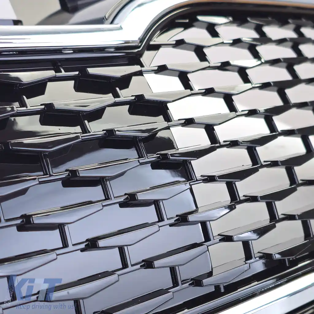 Grilă sport crom negru potrivită pentru Skoda Octavia 5E Facelift 17-20-image-6204846