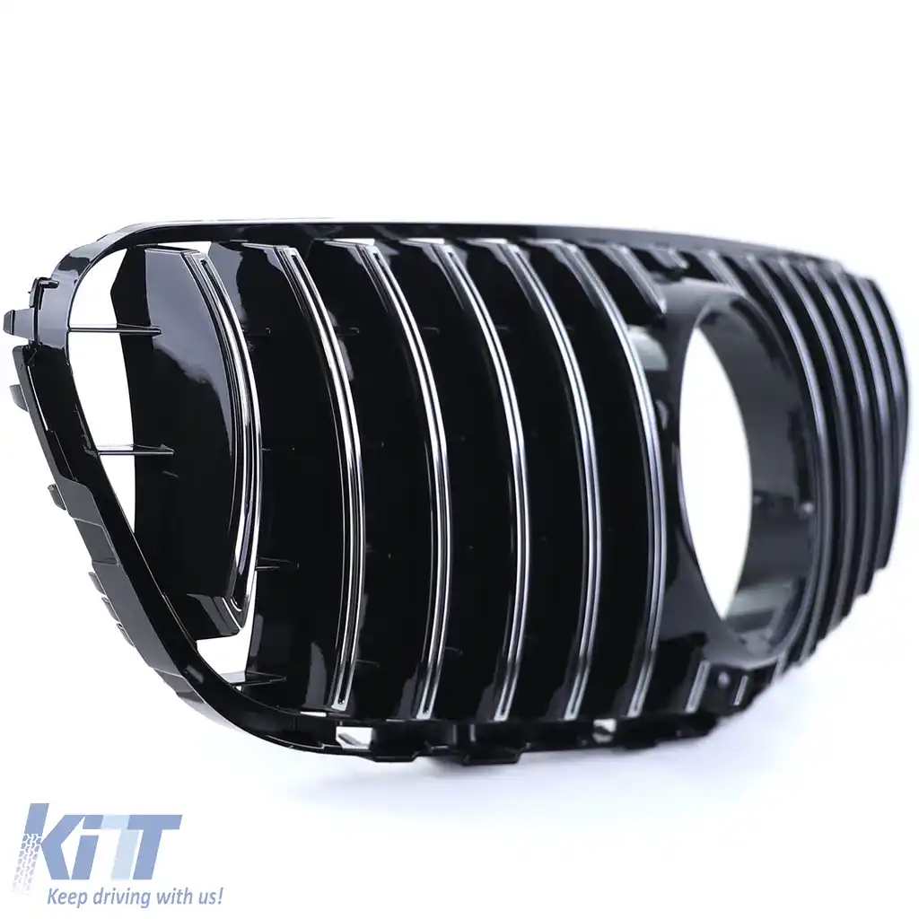 Grilă sport crom negru potrivită pentru Mercedes GLC X253 Coupe C253 15-19-image-6191725