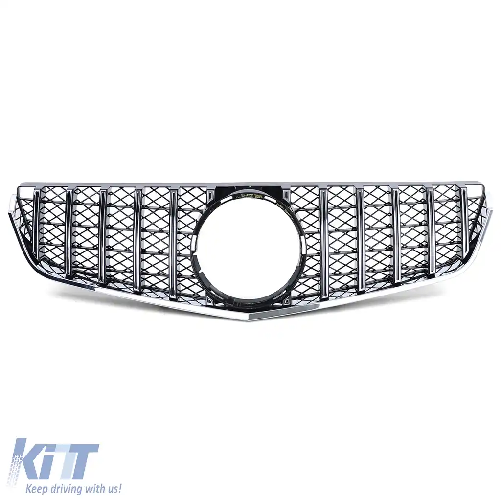 Grilă sport crom negru potrivită pentru Mercedes E Coupe C207 Cabrio A207 2009-2013-image-6196716