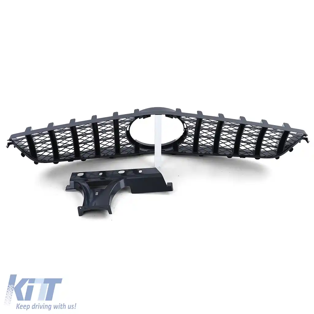 Grilă sport crom negru potrivită pentru Mercedes E Coupe C207 Cabrio A207 2009-2013-image-6196717