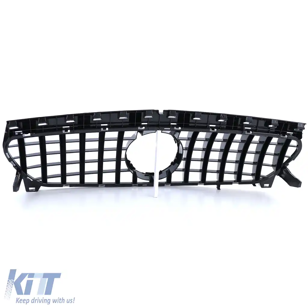 Grilă sport crom negru potrivită pentru Mercedes CLA C117 W117 16-19 facelift-image-6197382