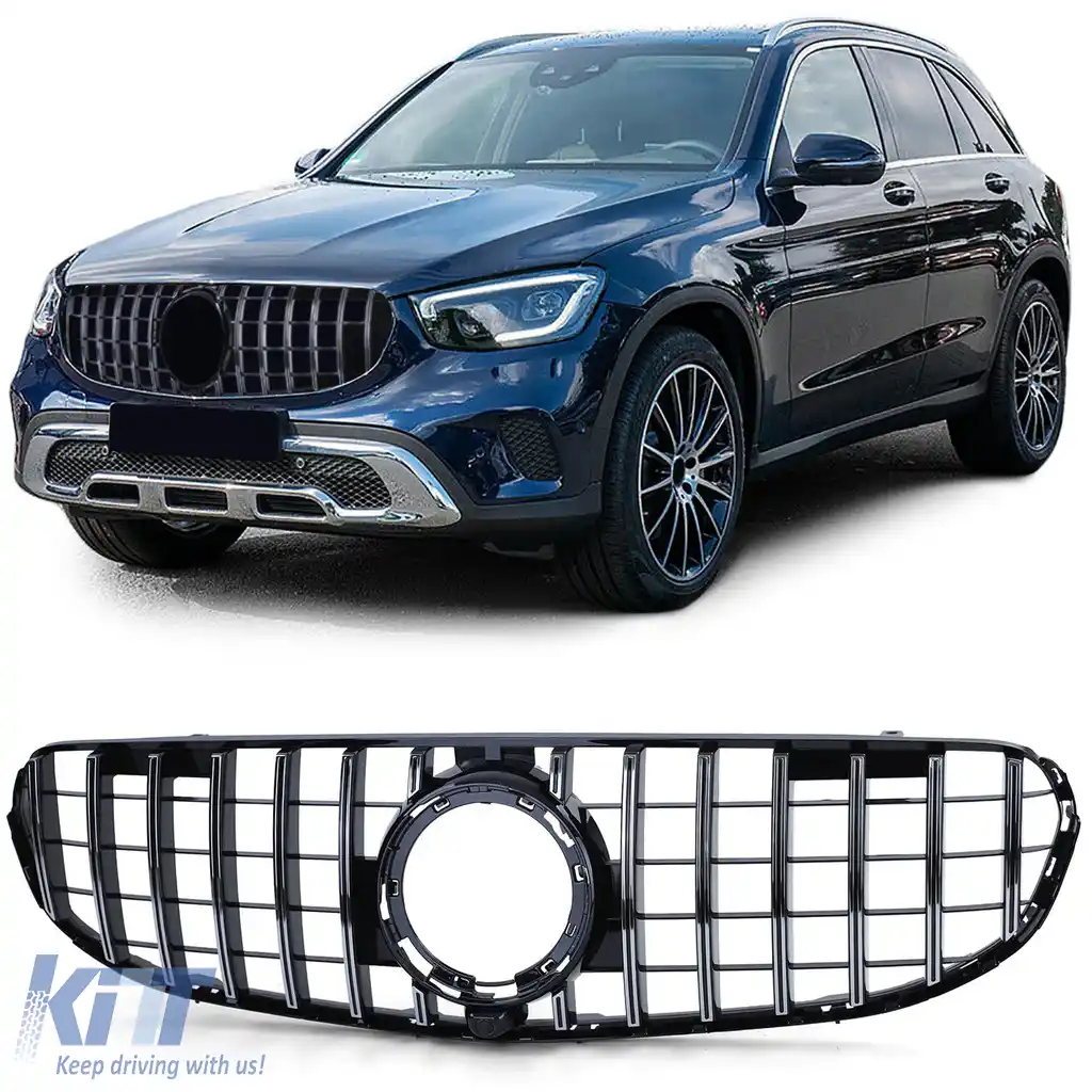 Grilă sport crom negru potrivită pentru Mercedes GLC X253 Coupe C253 19-22