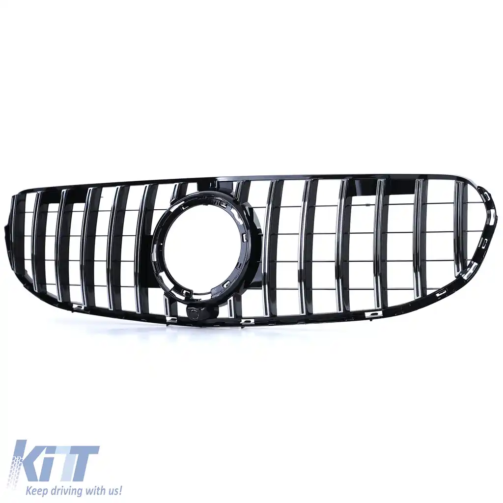 Grilă sport crom negru potrivită pentru Mercedes GLC X253 Coupe C253 19-22-image-6197684