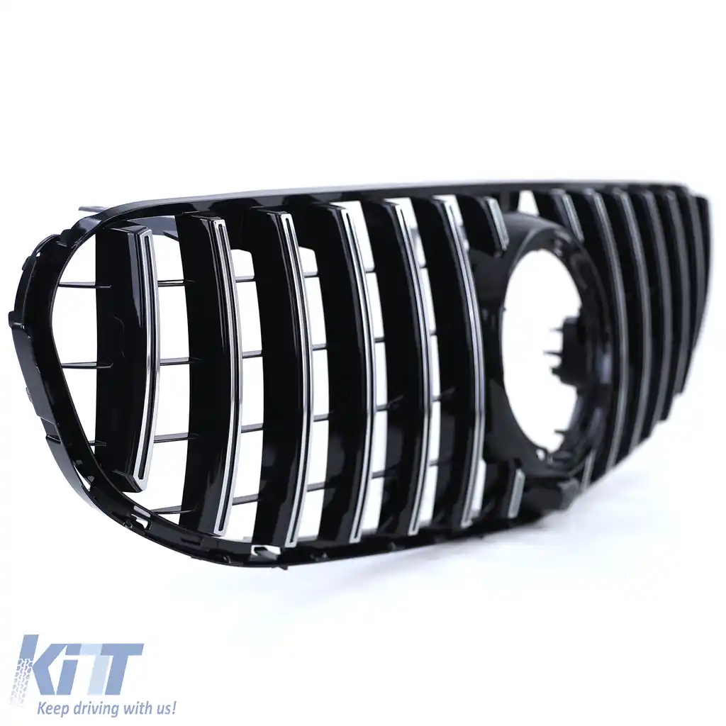 Grilă sport crom negru potrivită pentru Mercedes GLC X253 Coupe C253 19-22-image-6197685