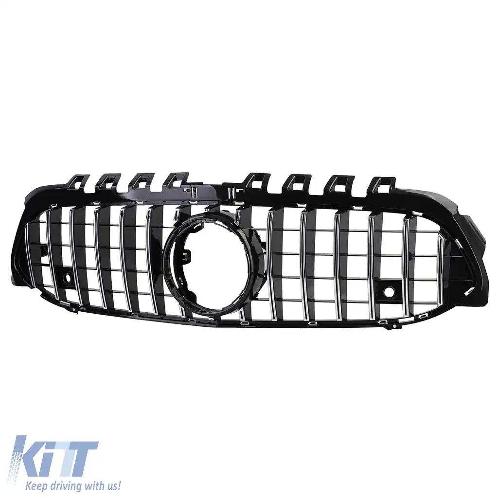 Grilă Sport Crom Negru potrivită pentru Mercedes Clasa A W177 V177 18-24-image-6200662