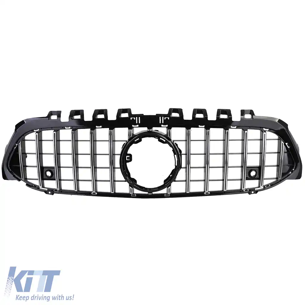 Grilă Sport Crom Negru potrivită pentru Mercedes Clasa A W177 V177 18-24-image-6200663