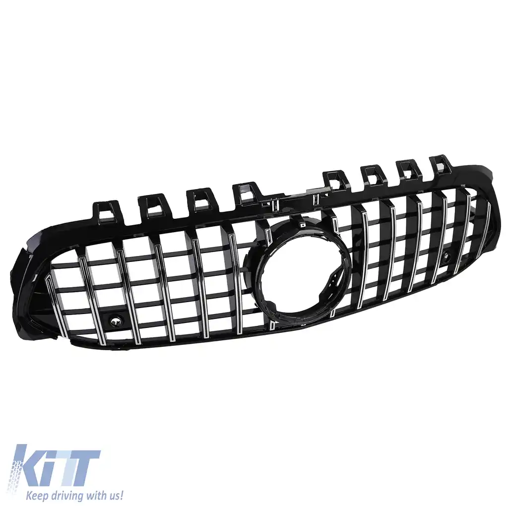 Grilă Sport Crom Negru potrivită pentru Mercedes Clasa A W177 V177 18-24-image-6200666