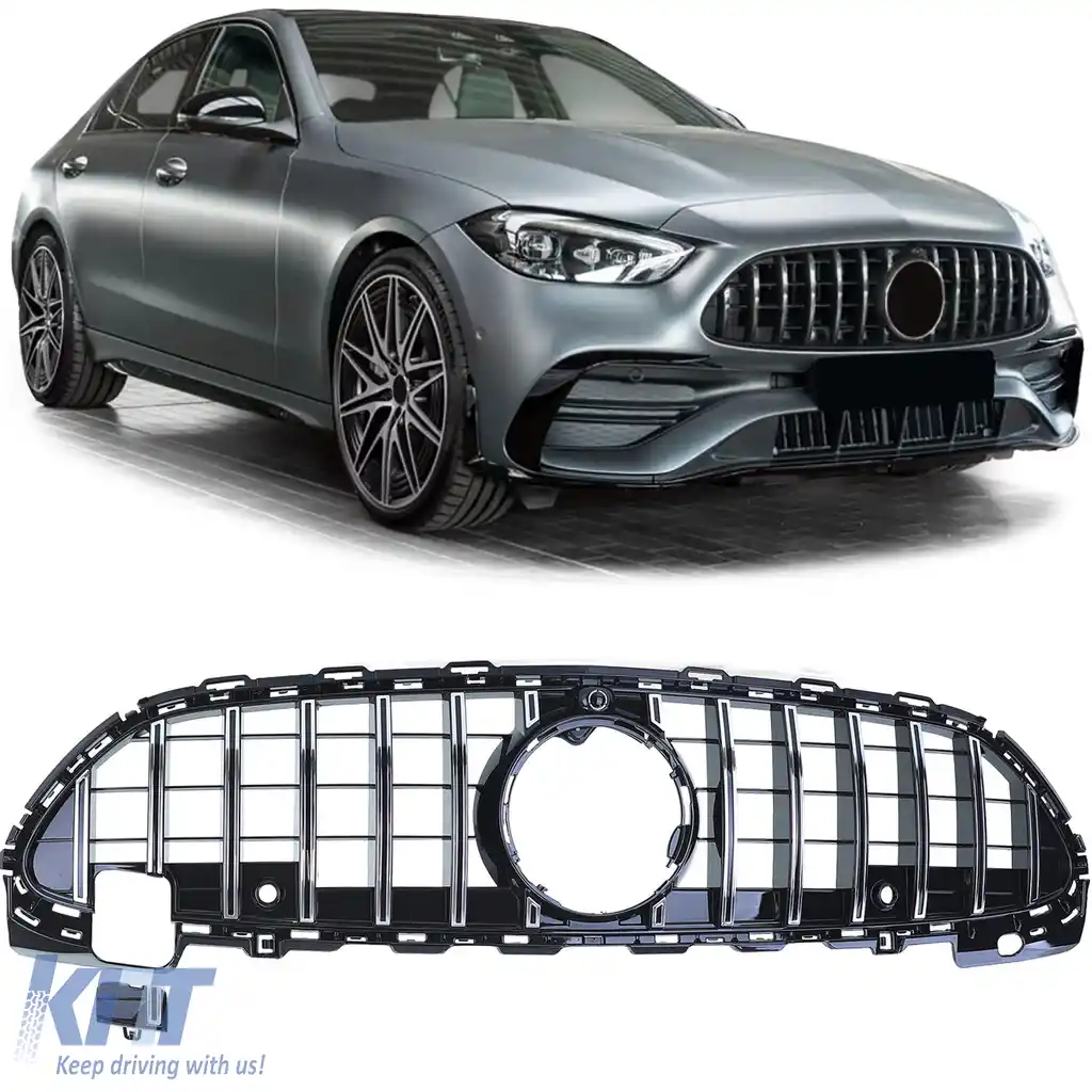 Grilă sport crom negru potrivită pentru Mercedes C-Class W206 S206 din 21