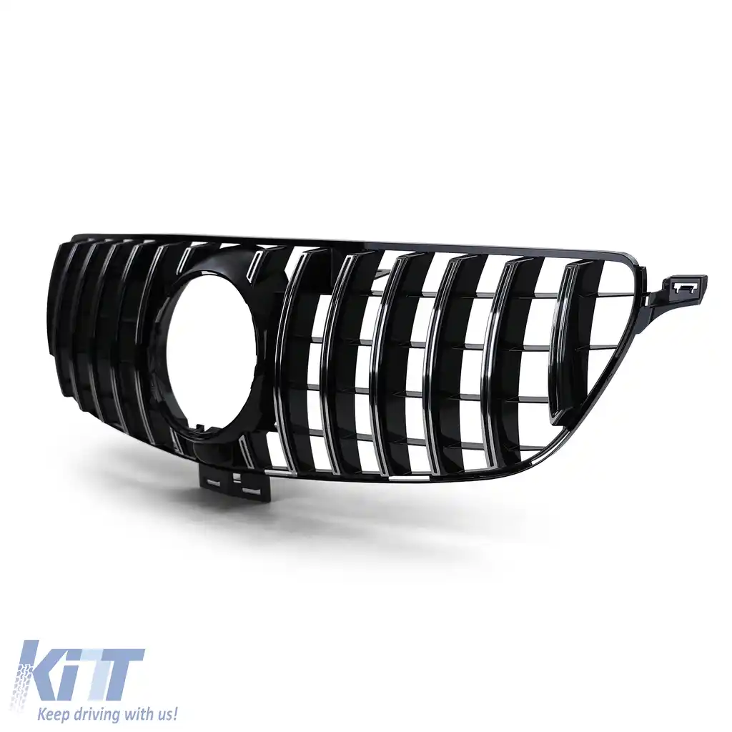 Grilă sport crom negru potrivită pentru Mercedes GLE W166 15-19-image-6202031