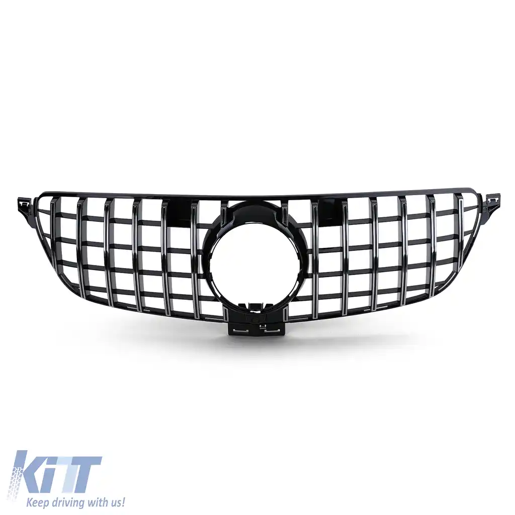Grilă sport crom negru potrivită pentru Mercedes GLE W166 15-19-image-6202032