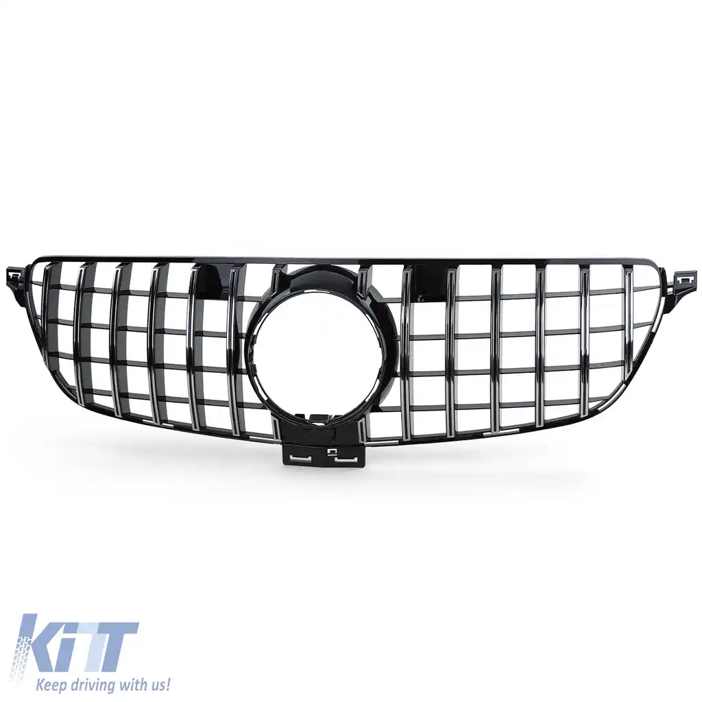 Grilă sport crom negru potrivită pentru Mercedes GLE W166 15-19-image-6202035