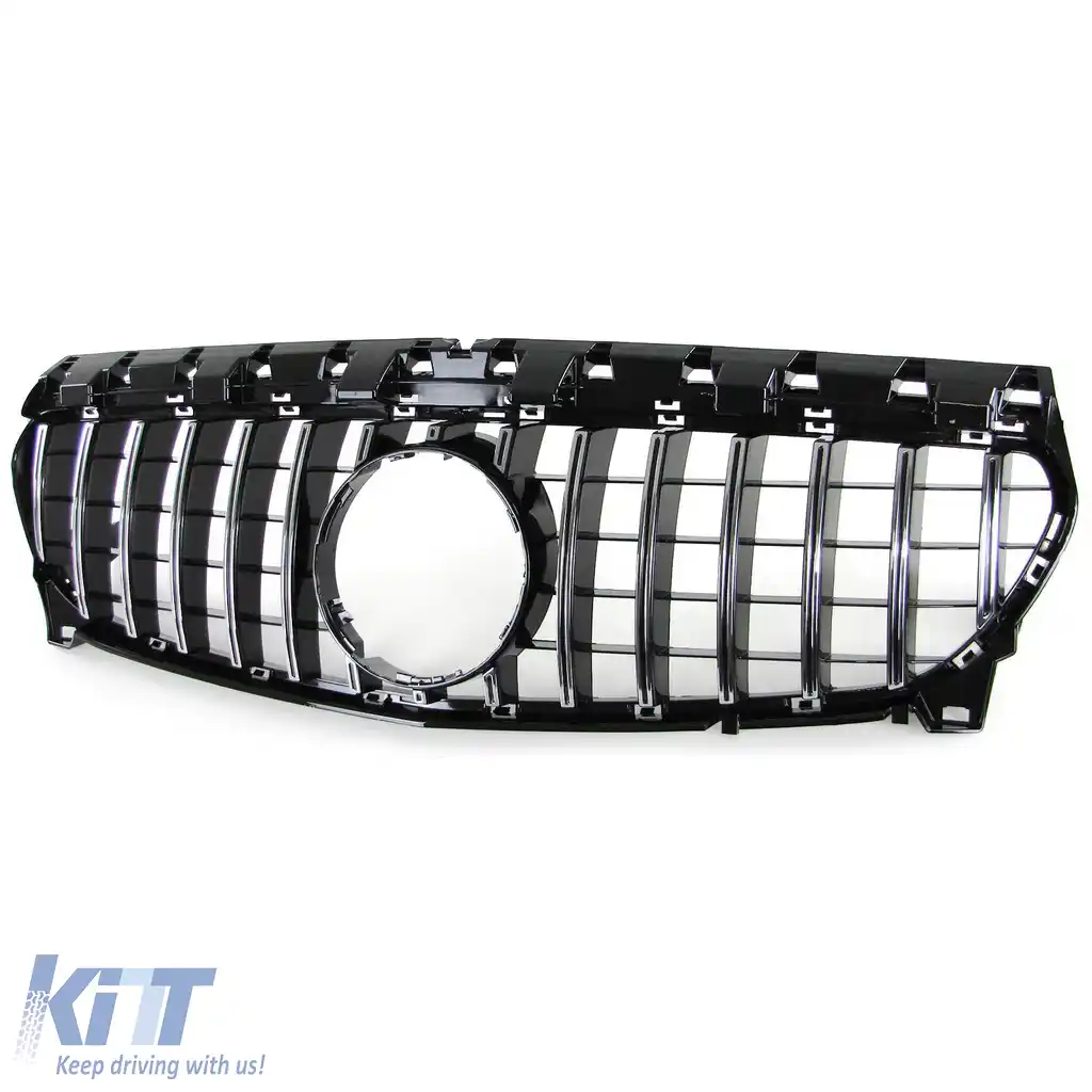 Grilă Sport Crom Negru potrivită pentru Mercedes CLA X117 Shooting Brake 15-19-image-6204021