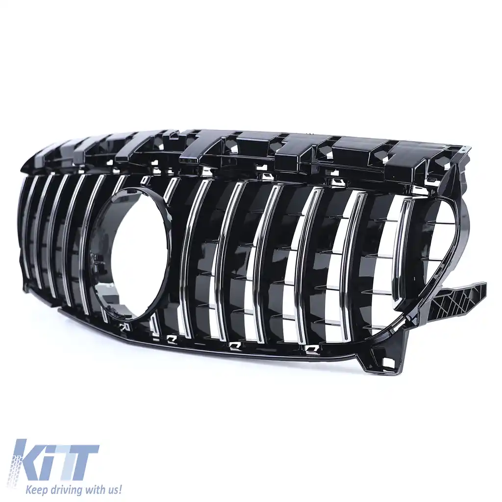 Grilă Sport Crom Negru potrivită pentru Mercedes CLA X117 Shooting Brake 15-19-image-6204022