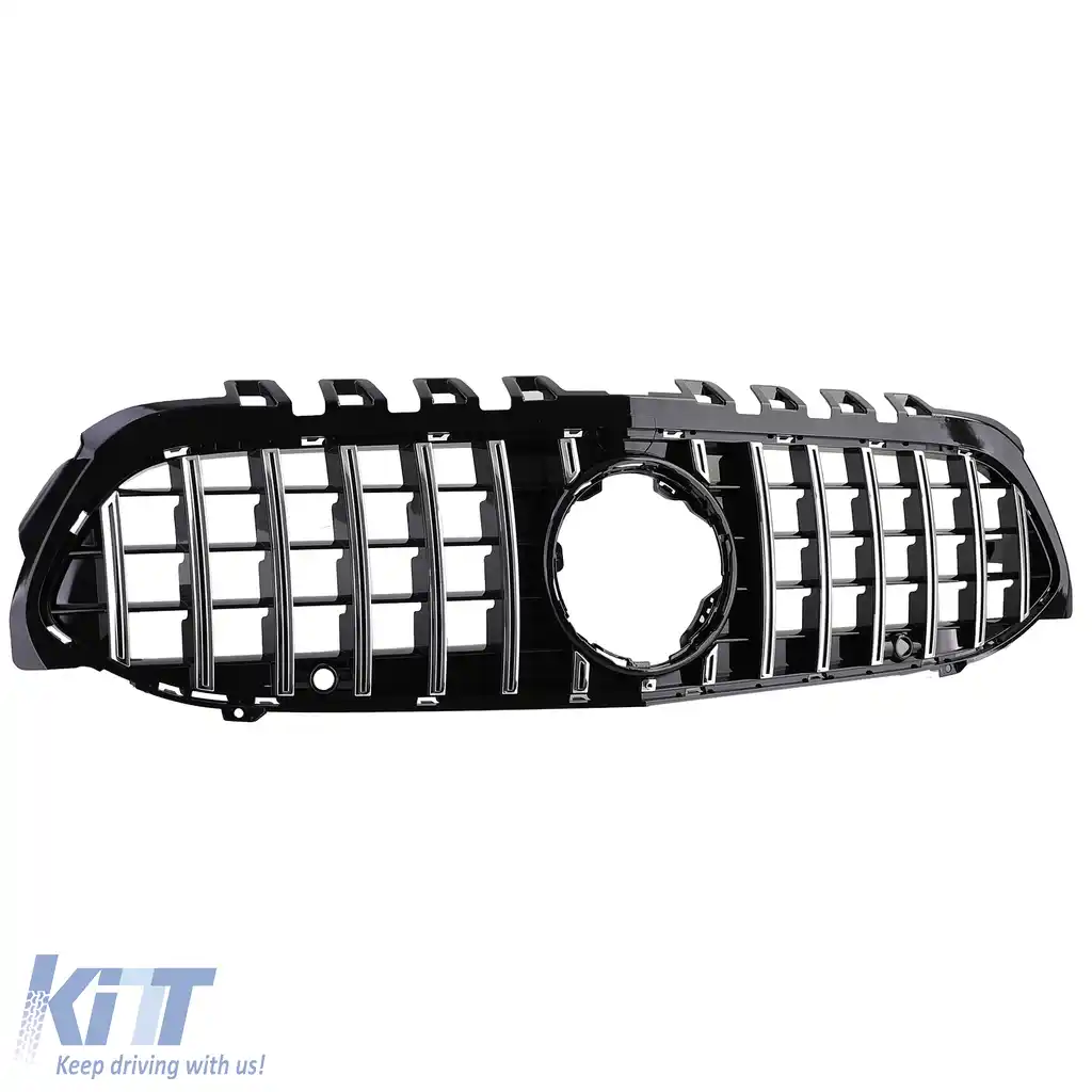 Grilă sport crom negru potrivită pentru Mercedes A-Class W177 V177 18-24-image-6205791