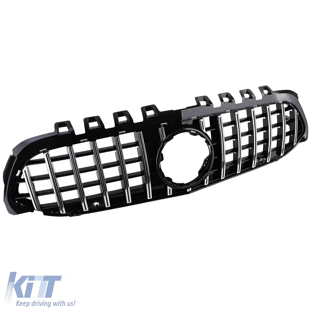 Grilă sport crom negru potrivită pentru Mercedes A-Class W177 V177 18-24-image-6205793