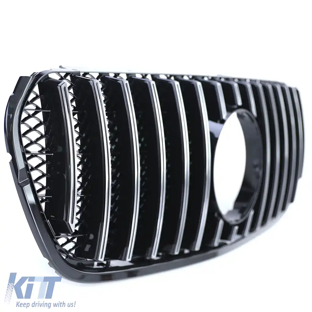 Grilă sport crom negru potrivită pentru Mercedes X Class W470 17-20-image-6206320