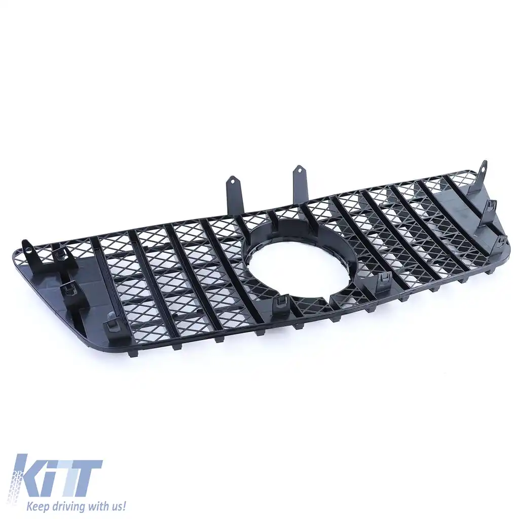 Grilă sport crom negru potrivită pentru Mercedes M-Class ML W164 2008-2011-image-6206503