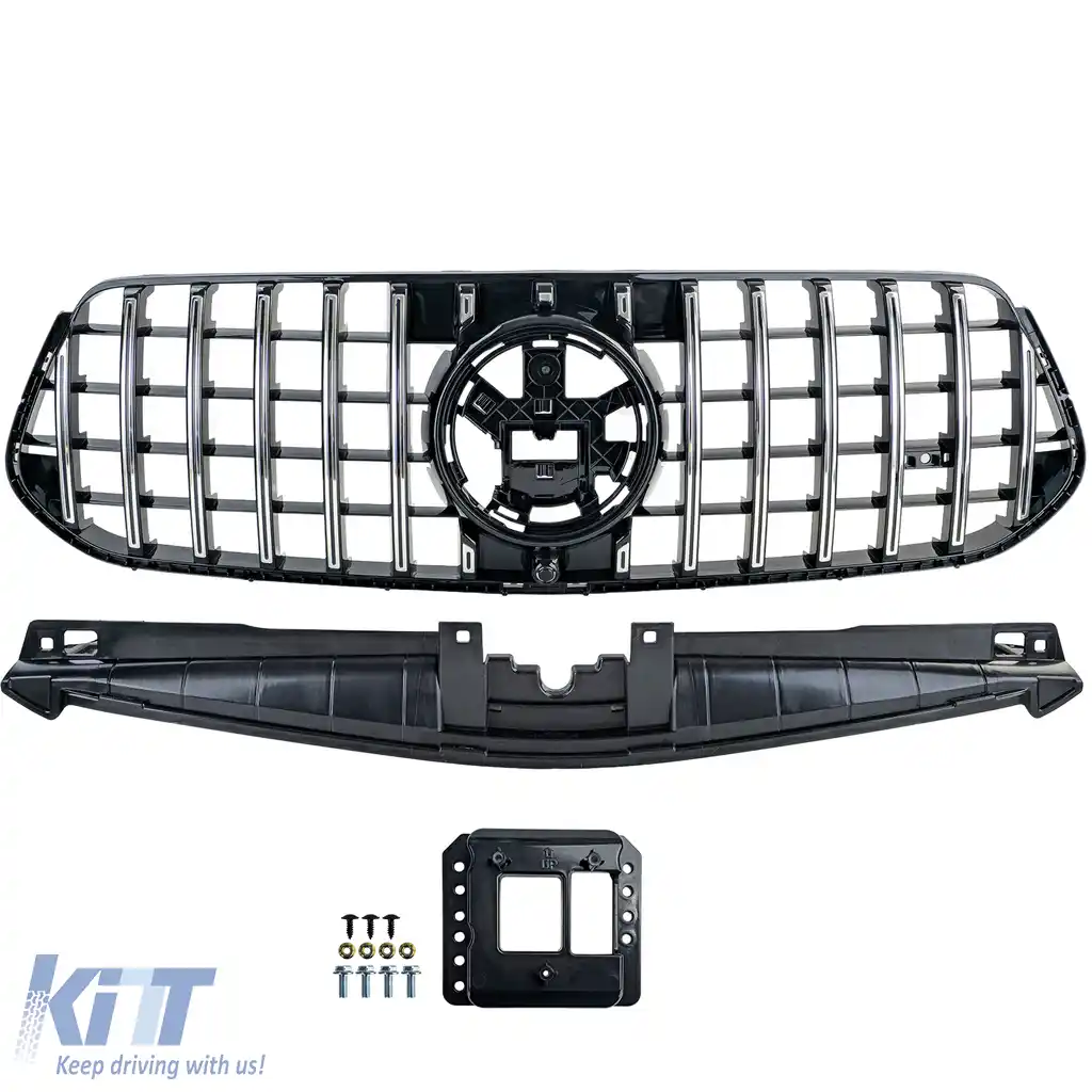 Grilă sport crom negru potrivită pentru Mercedes GLE V167 din 2023-image-6208086