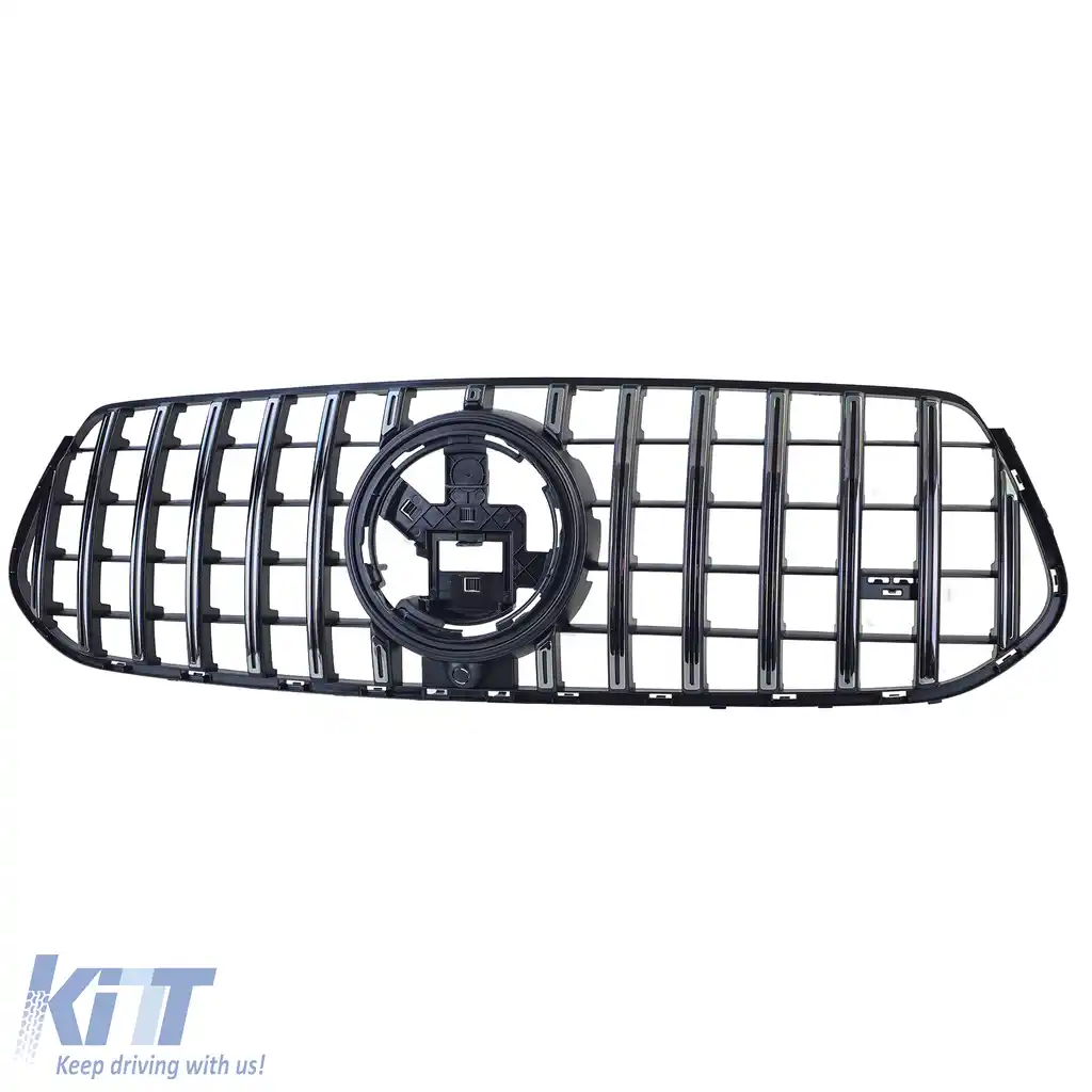Grilă sport crom negru, potrivită pentru Mercedes GLE V167 Coupe C167 18-23 cu design A-image-6208752