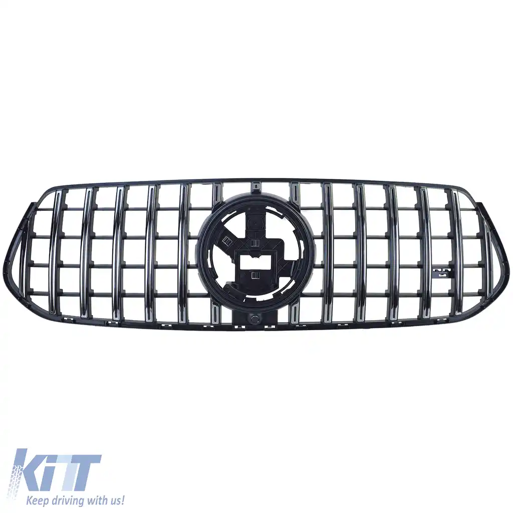 Grilă sport crom negru, potrivită pentru Mercedes GLE V167 Coupe C167 18-23 cu design A-image-6208753