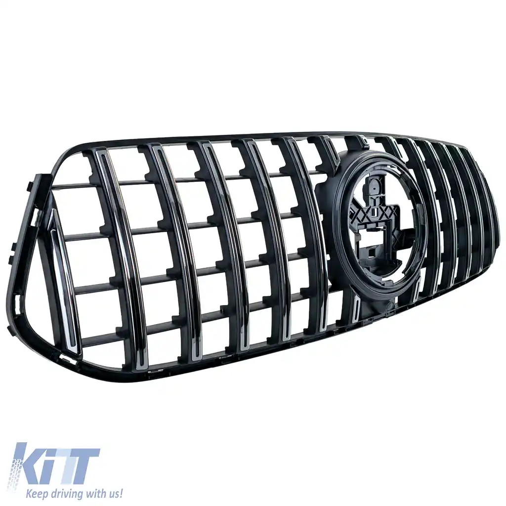 Grilă sport crom negru, potrivită pentru Mercedes GLE V167 Coupe C167 18-23 cu design A-image-6208755