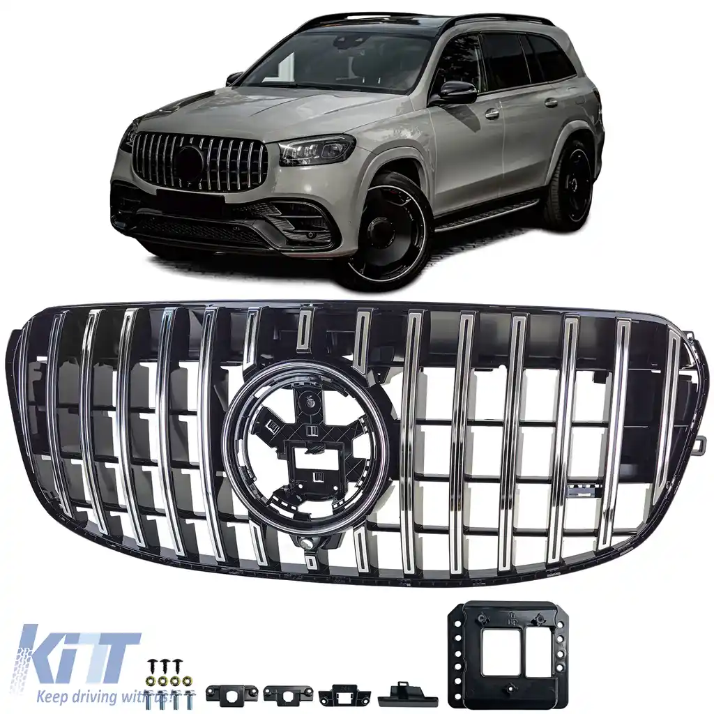 Grilă sport crom negru potrivită pentru Mercedes GLS X167 din 2023