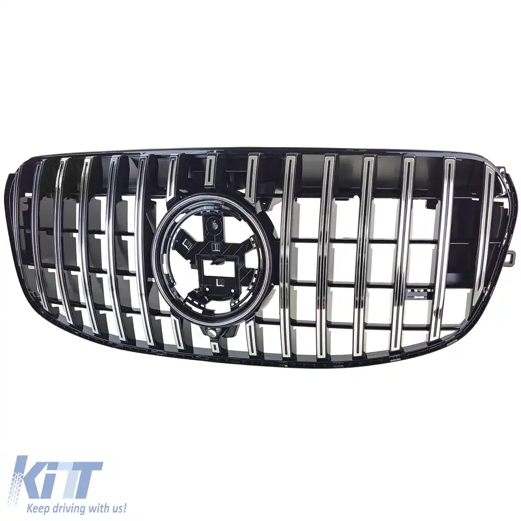 Grilă sport crom negru potrivită pentru Mercedes GLS X167 din 2023-image-6210865