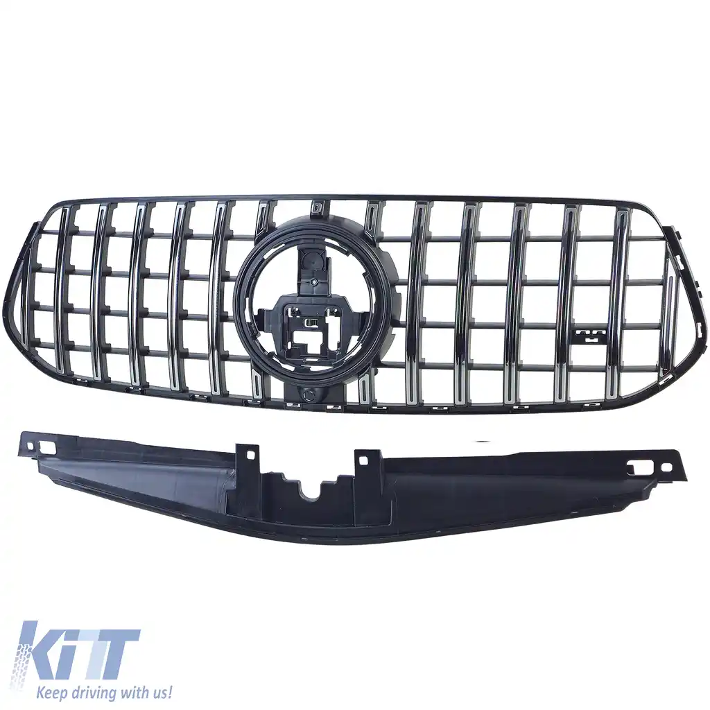 Grilă sport crom negru, potrivită pentru Mercedes GLE V167 Coupe C167 din 2023 cu design A-image-6211088