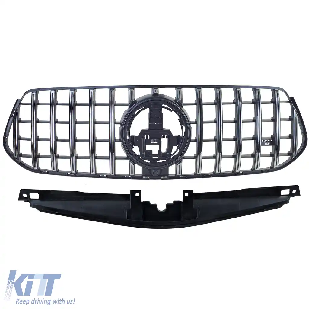 Grilă sport crom negru, potrivită pentru Mercedes GLE V167 Coupe C167 din 2023 cu design A-image-6211089