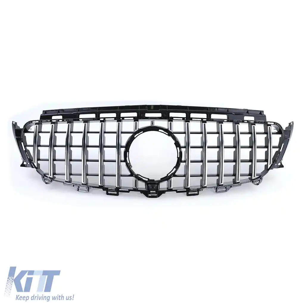 Grilă sport crom negru potrivită pentru Mercedes E W213 S213 C238 A238 16-20-image-6257178