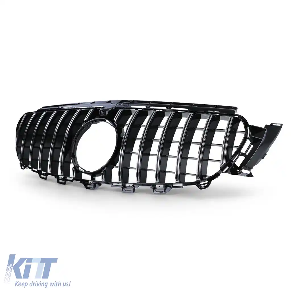 Grilă sport crom negru potrivită pentru Mercedes E W213 S213 C238 A238 16-20-image-6278167