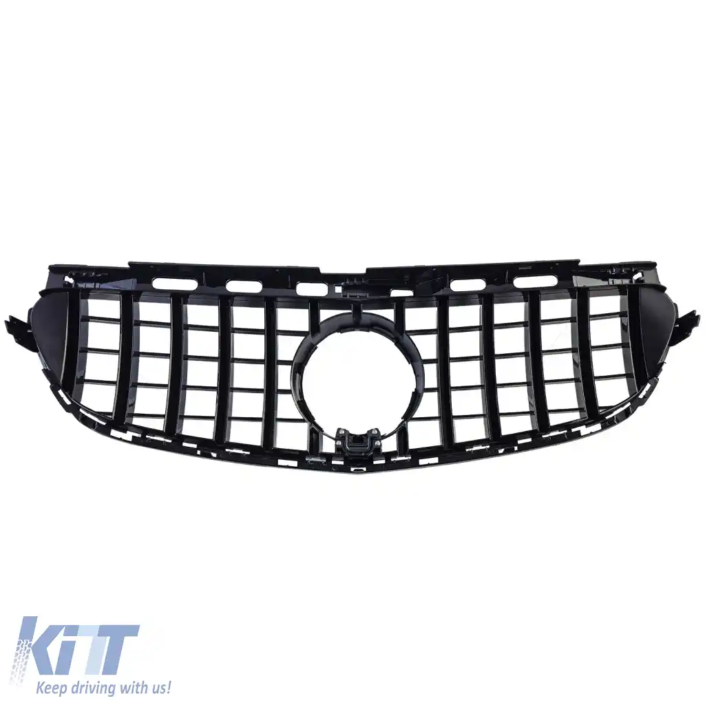 Grilă sport crom negru potrivită pentru Mercedes E W212 S212 Facelift 13-16-image-6326817