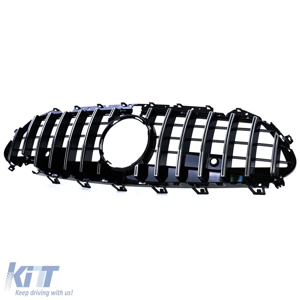 Grilă sport cromată neagră lucioasă, potrivită pentru Mercedes CLS C257 din 17-image-6192230