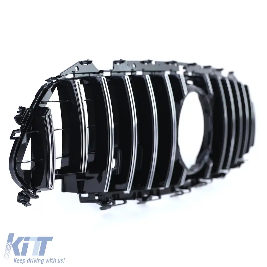 Grilă sport cromată neagră lucioasă, potrivită pentru Mercedes CLS C257 din 17-image-6192231