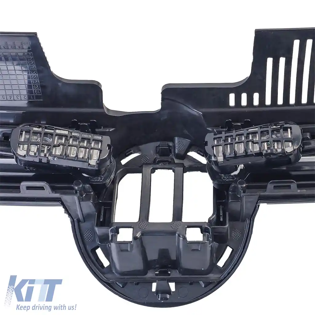 Grilă sport cu bandă cromată iluminată, potrivită pentru VW Golf 8 din 2019-image-6265937