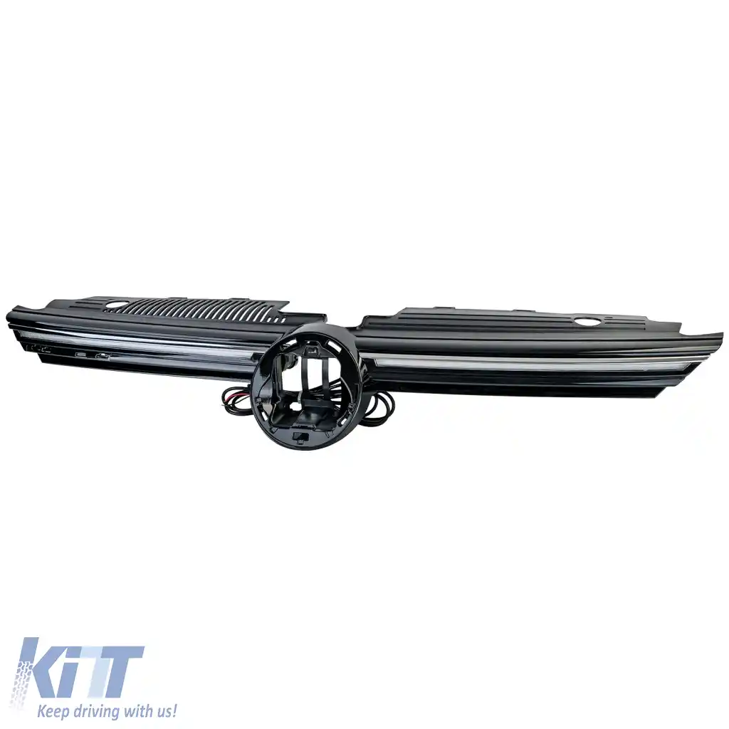 Grilă sport cu bandă cromată iluminată, potrivită pentru VW Golf 8 din 2019-image-6278004