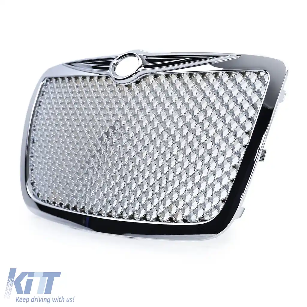 Grilă sport cu design fagure de miere cromat, potrivită pentru Chrysler 300C sedan touring 04-11-image-6257753
