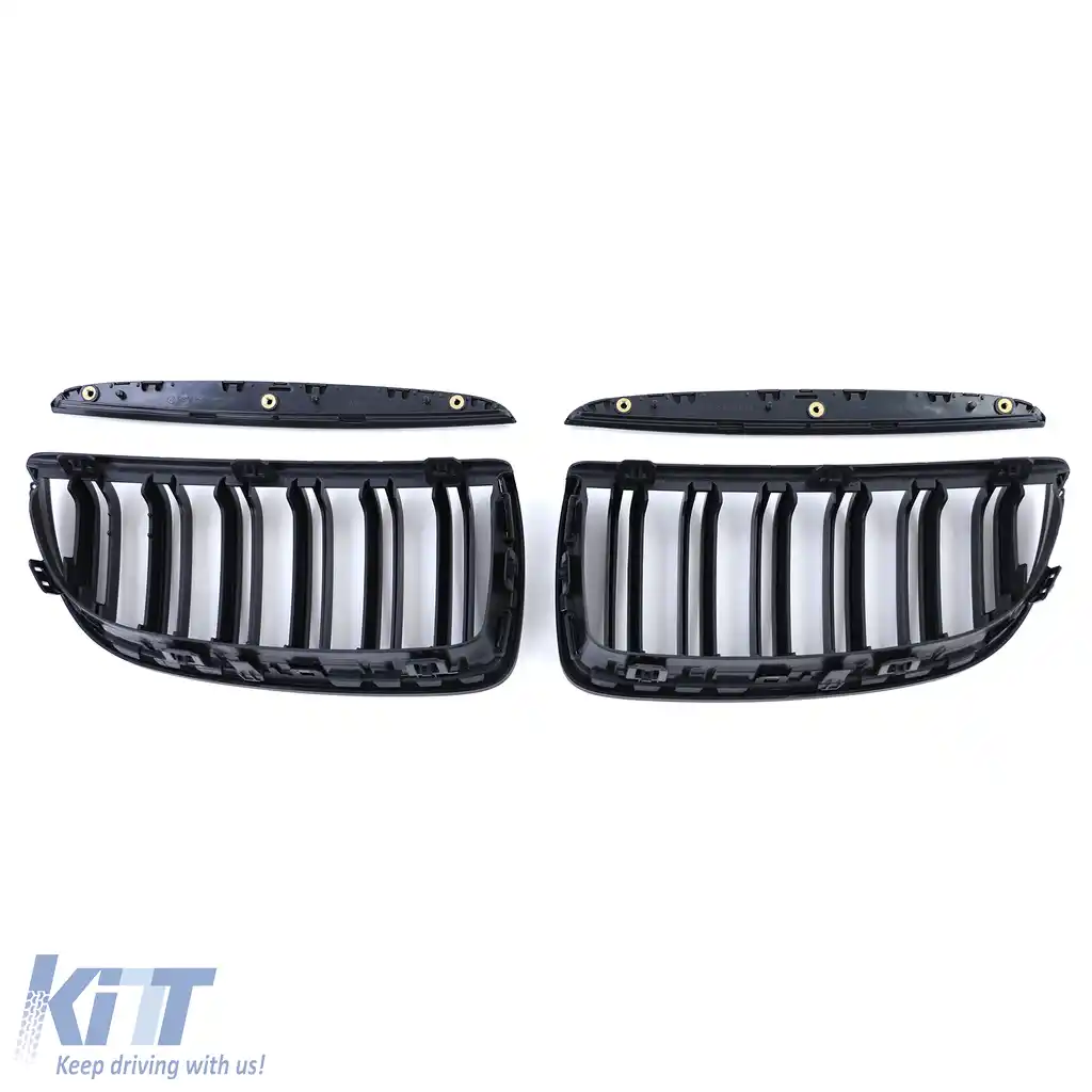 Grilă sport cu două lamele, finisaj mat, potrivită pentru BMW Seria 3 E90 E91 05-08-image-6202953