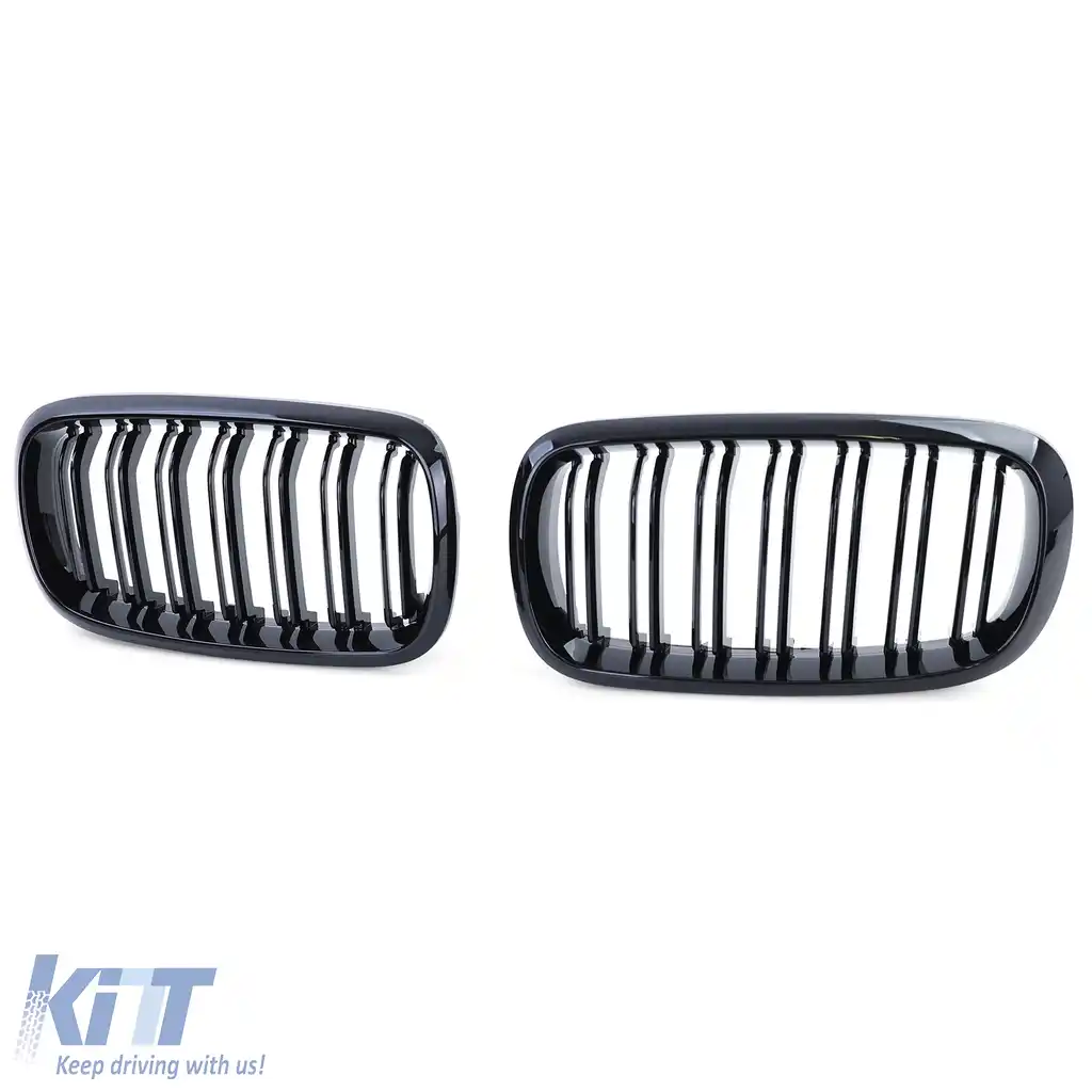Grilă sport cu dublu fante, lucioasă, potrivită pentru BMW X5 F15 X6 F16-image-6192763