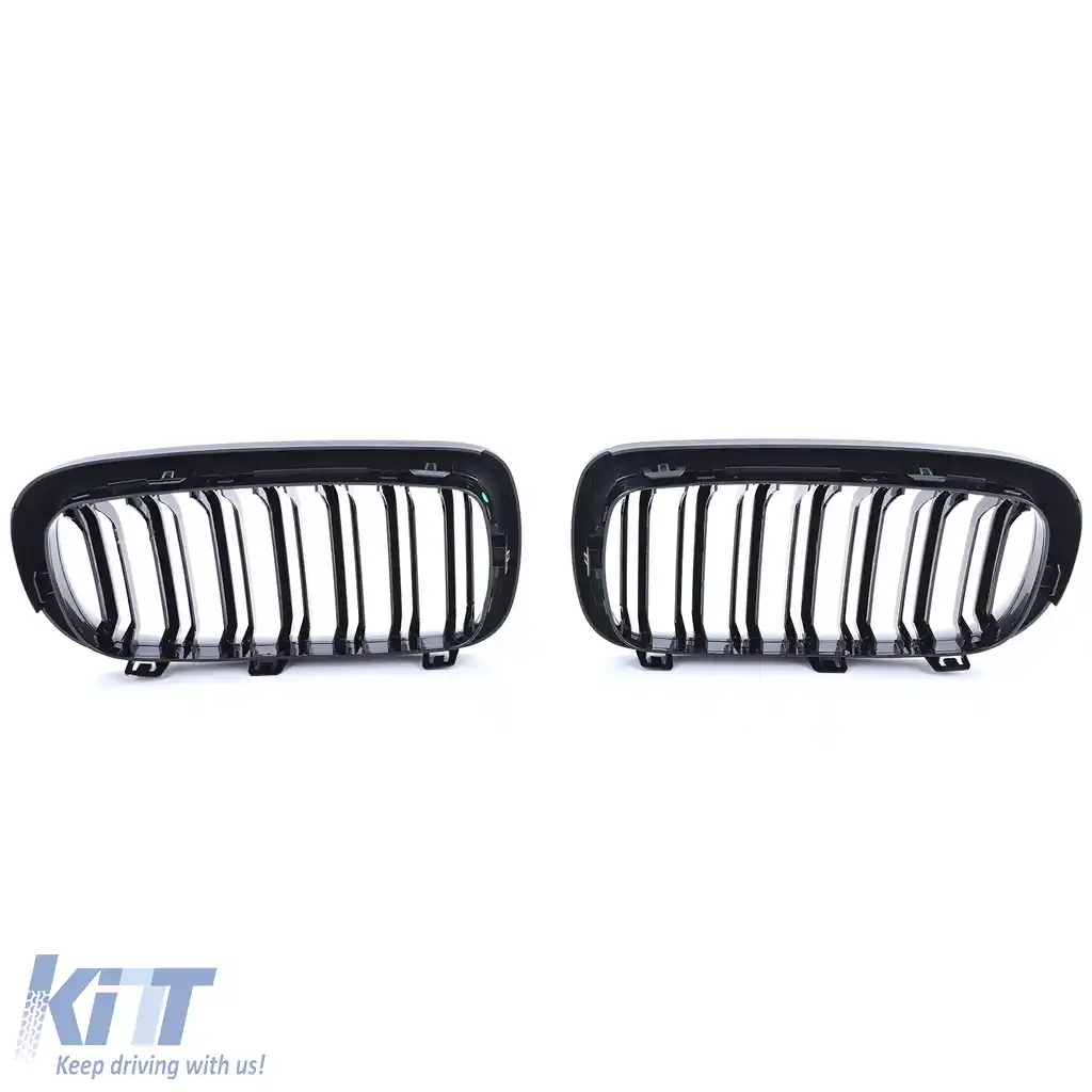 Grilă sport cu dublu fante, lucioasă, potrivită pentru BMW X5 F15 X6 F16-image-6192767