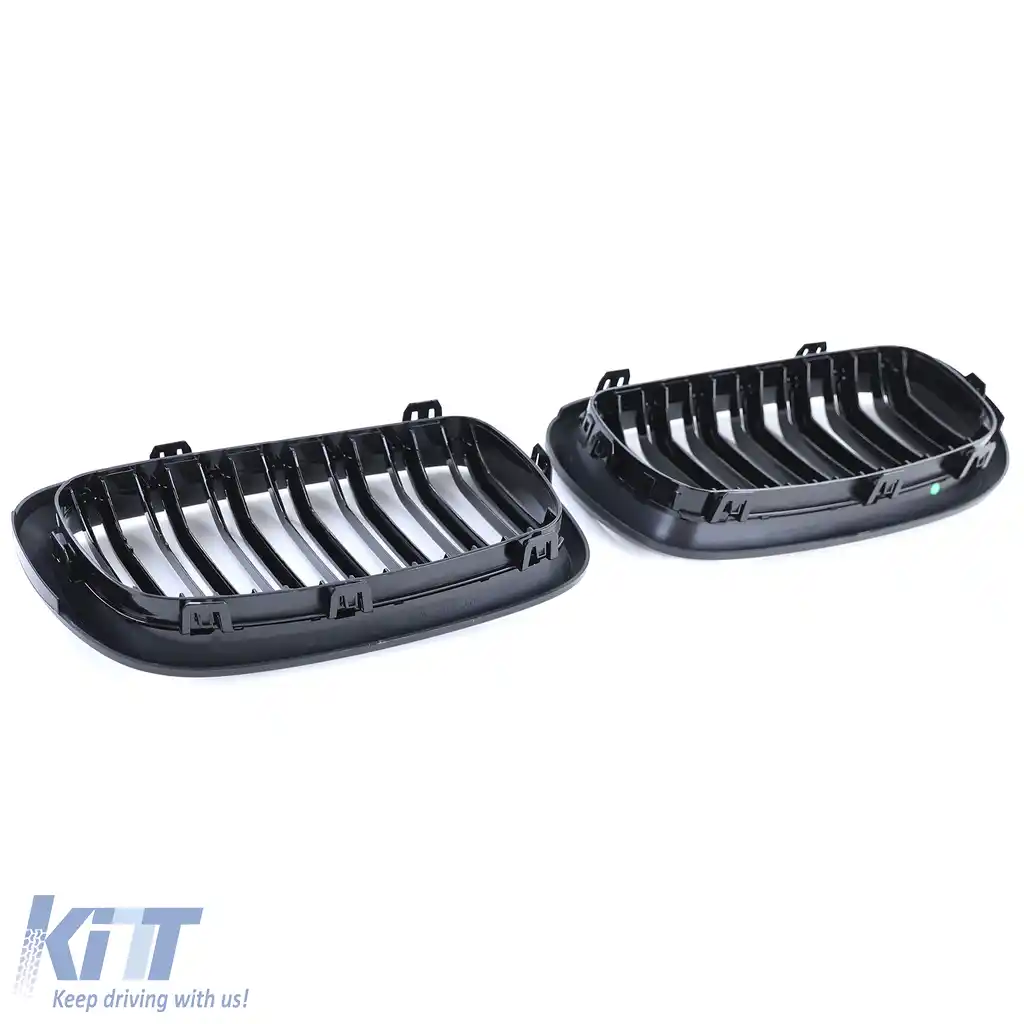 Grilă sport cu dublu fante, lucioasă, potrivită pentru BMW X5 F15 X6 F16-image-6192768