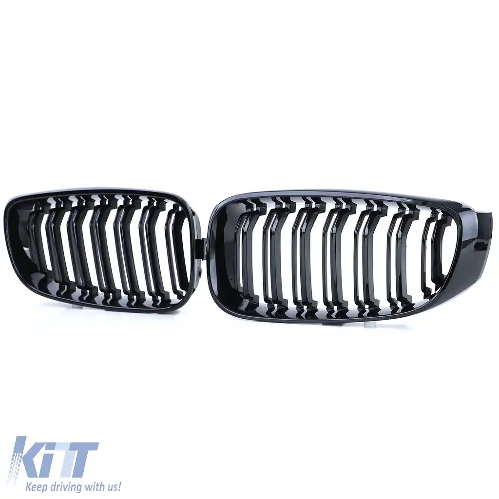 Grilă sport cu dublu fante, lucioasă, potrivită pentru BMW Seria 3 GT F34-image-6202927