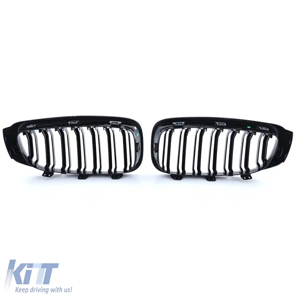 Grilă sport cu dublu fante, lucioasă, potrivită pentru BMW Seria 3 GT F34-image-6202930